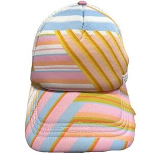 Billabong Snapback Hat Pastel Rainbow Foam Mesh Cap